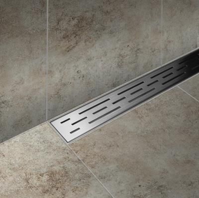Dynamic Way douchegoot 70x7cm met muurflens RVS